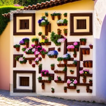 Código QR artístico, diseño muro